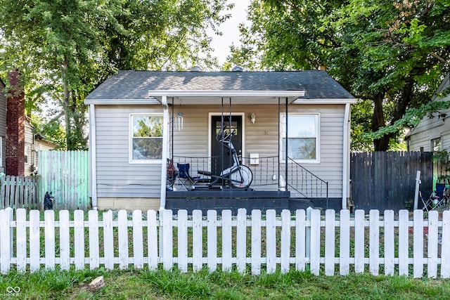 bungalow-style home featuring covered porch