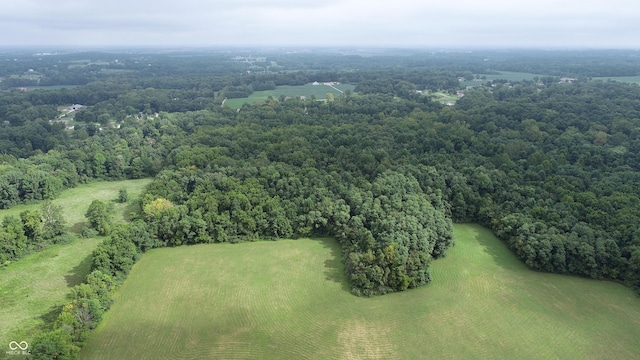 4463 W 700 S, Trafalgar, IN 46181 - drone / aerial view featuring a wooded view
