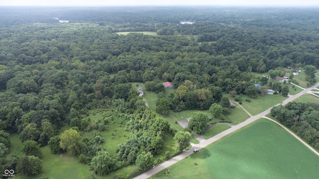 4463 W 700 S, Trafalgar, IN 46181 - bird's eye view featuring a wooded view