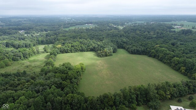 4463 W 700 S, Trafalgar, IN 46181 - birds eye view of property with a wooded view
