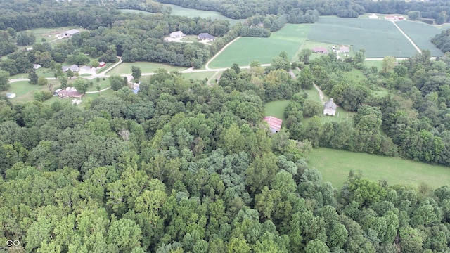 4463 W 700 S, Trafalgar, IN 46181 - drone / aerial view featuring a rural view and a wooded view