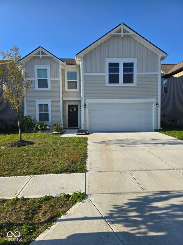 view of front of house featuring a garage