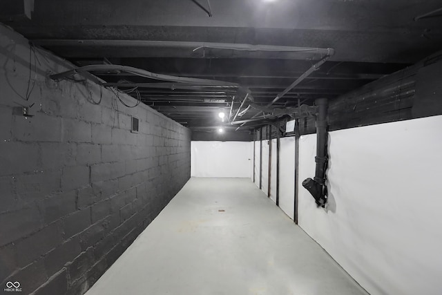 view of basement