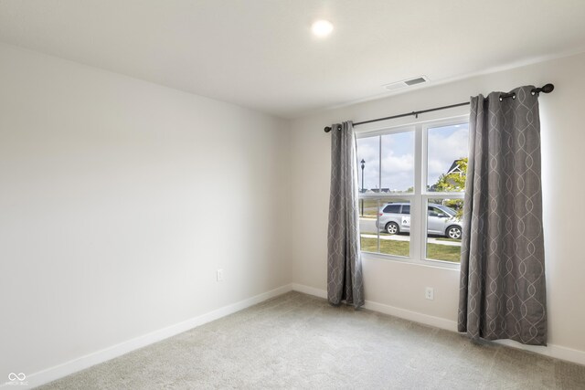 carpeted spare room with a wealth of natural light