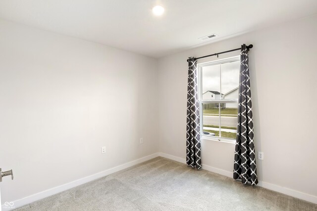 view of carpeted empty room