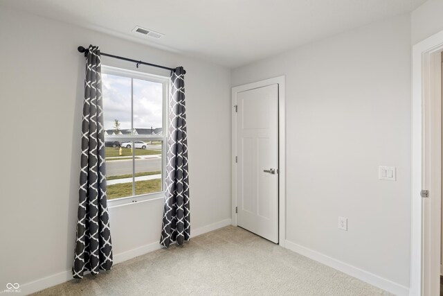 view of carpeted empty room