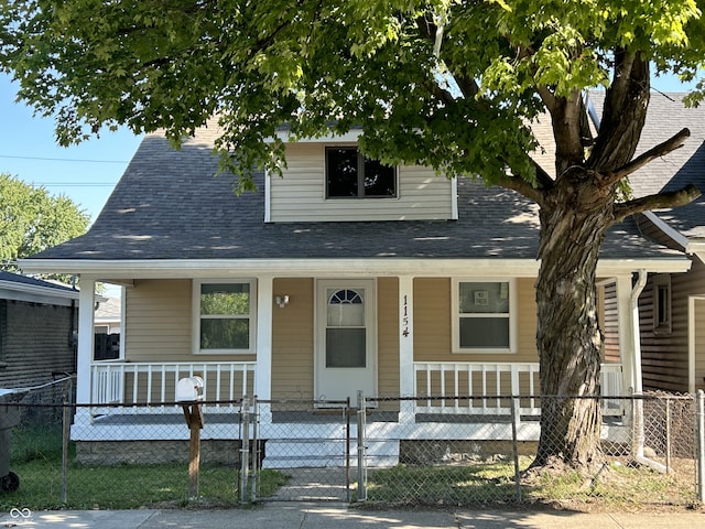 view of front of home featuring a porch