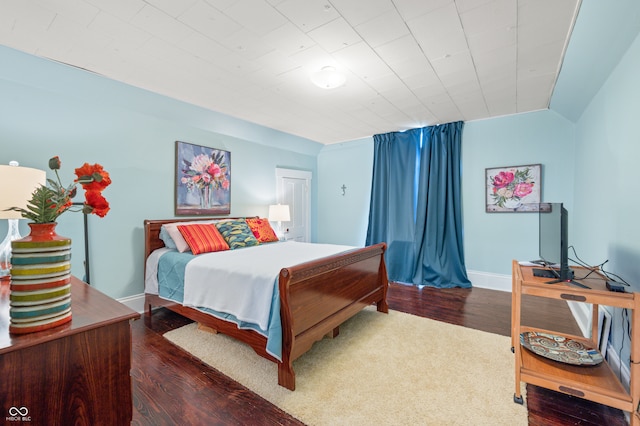 bedroom featuring wood-type flooring