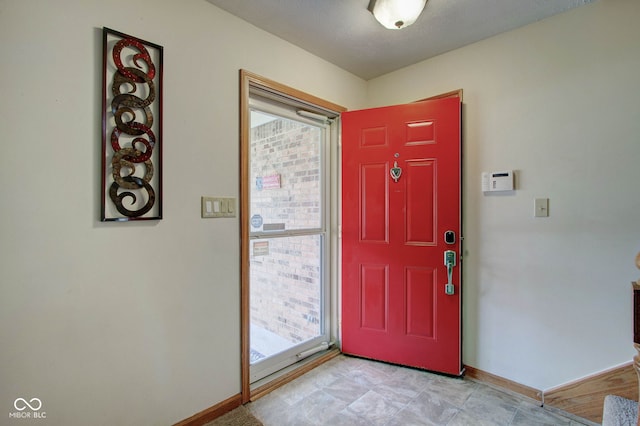 foyer with a healthy amount of sunlight