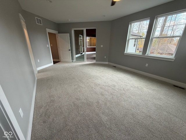 interior space featuring carpet flooring