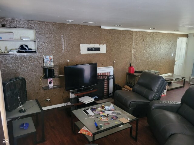 living room featuring wood finished floors