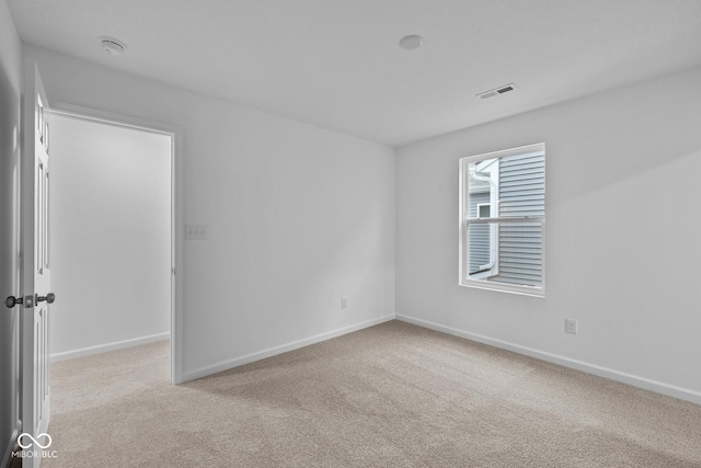 empty room with light carpet