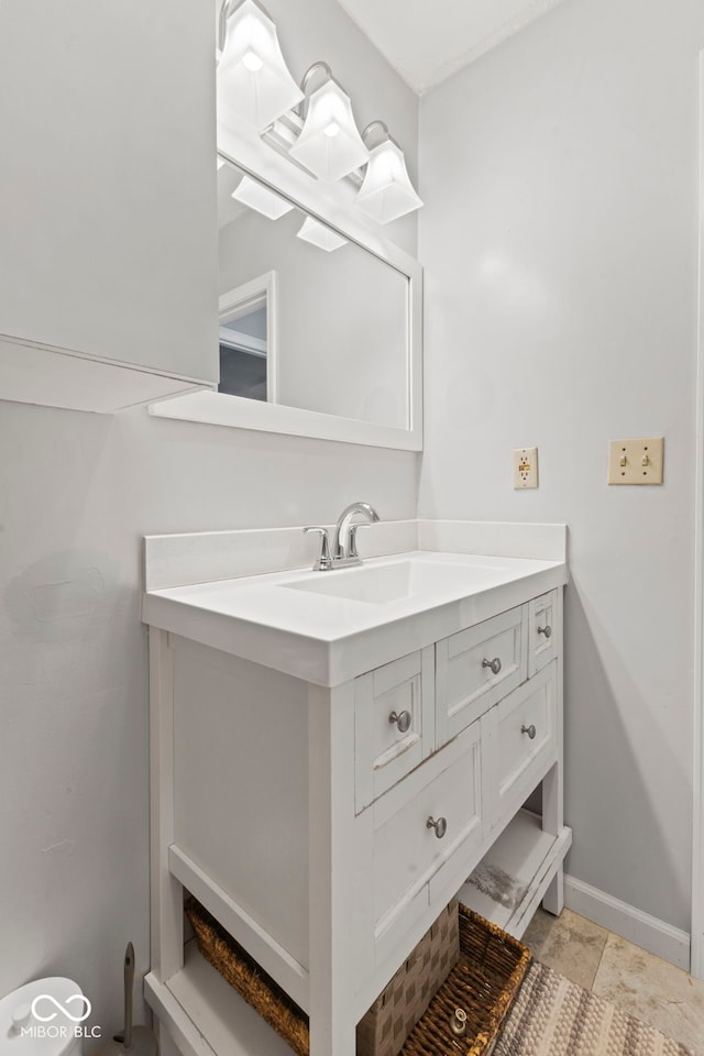 bathroom featuring vanity