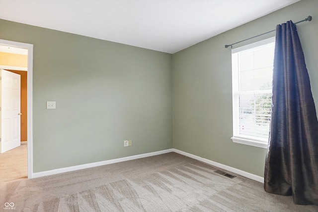 view of carpeted empty room