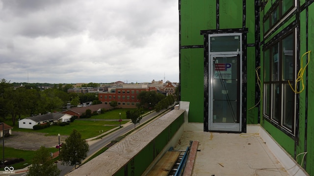 view of balcony