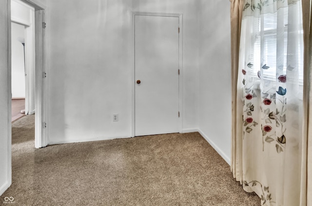 interior space with carpet flooring