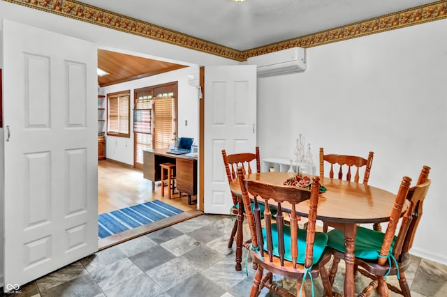 dining area with a wall unit AC