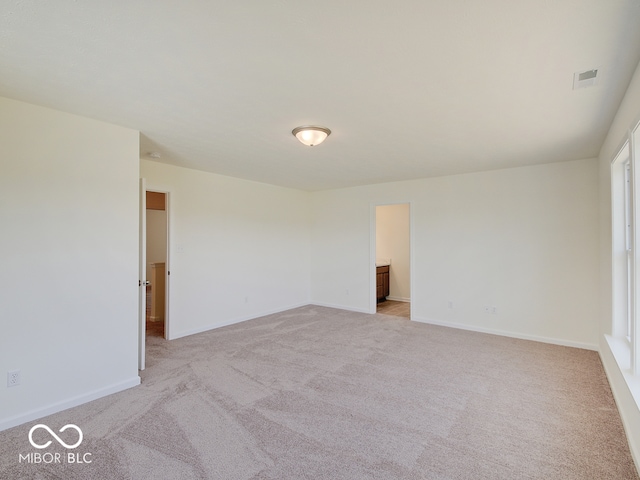 view of carpeted empty room