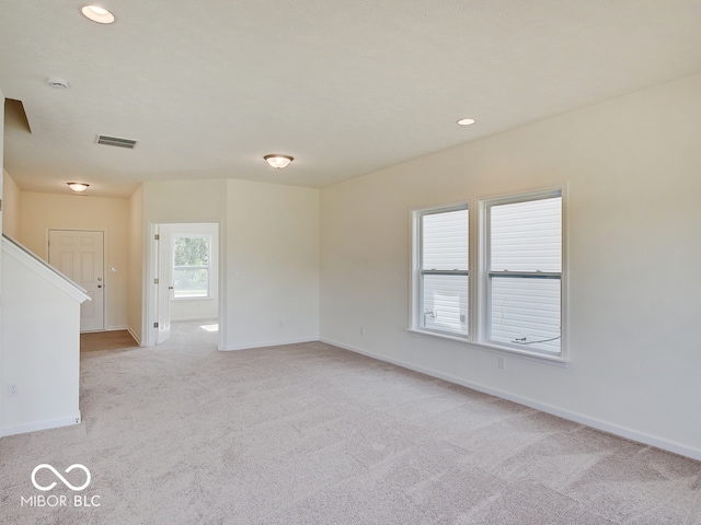 view of carpeted empty room