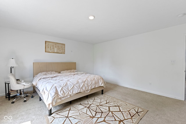 bedroom featuring carpet flooring