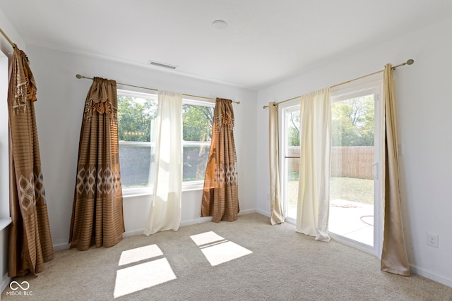 view of carpeted empty room