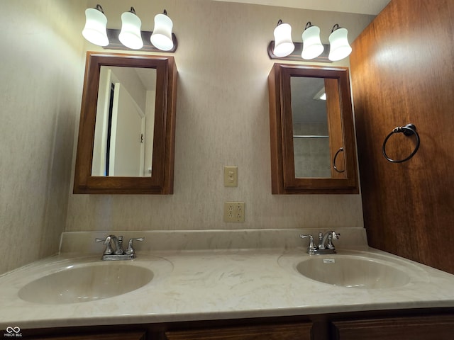 bathroom with vanity