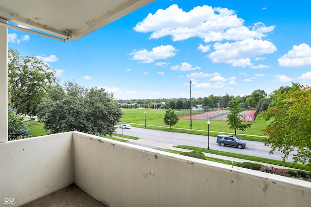 view of balcony