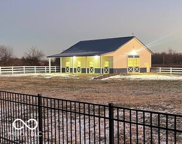 view of stable