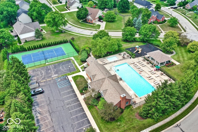 14626 Warner Trl, Westfield, IN 46074 - bird's eye view of a pool area