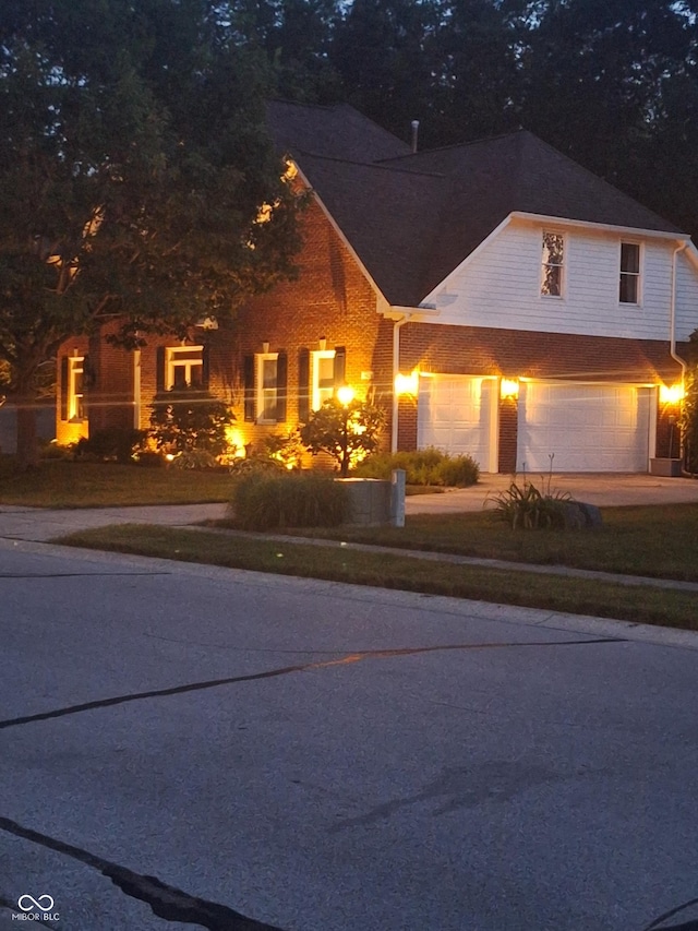 14626 Warner Trl, Westfield, IN 46074 - view of front of property featuring concrete driveway and a garage
