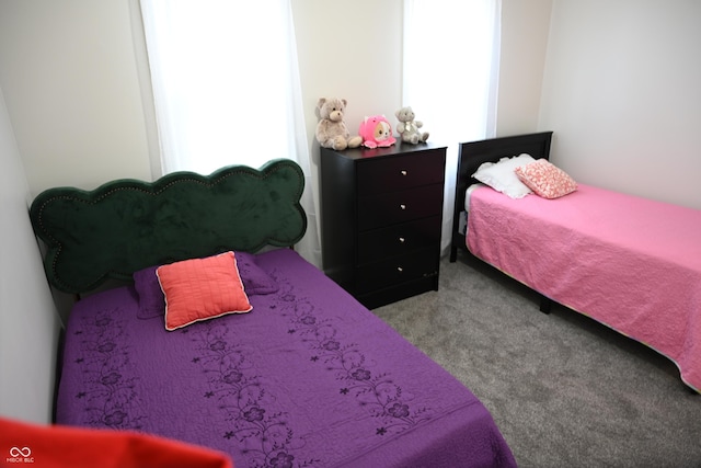 bedroom with carpet floors