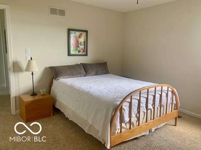 bedroom with carpet flooring