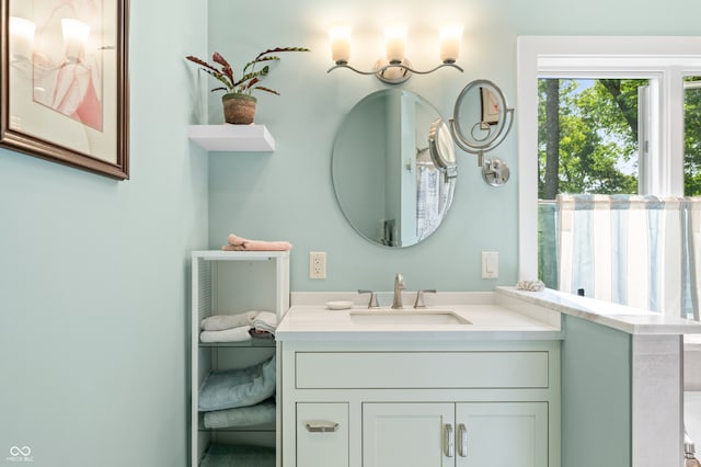 bathroom featuring vanity