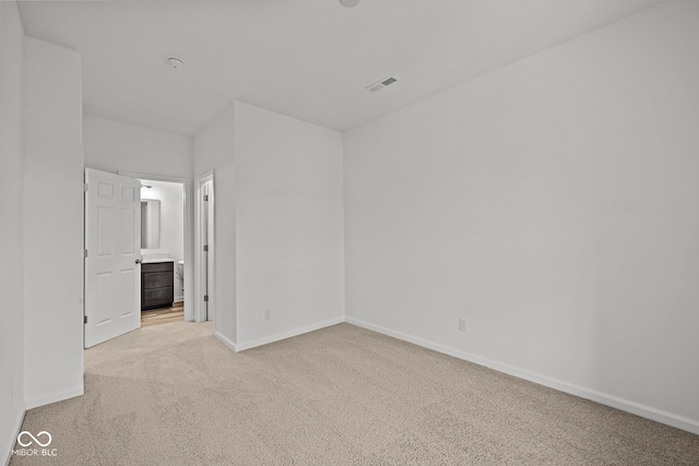 view of carpeted empty room