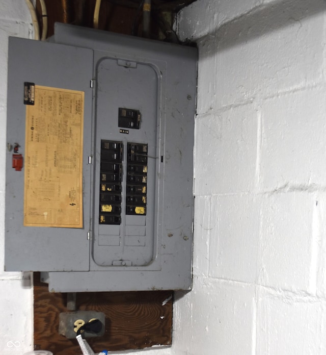 utility room featuring electric panel