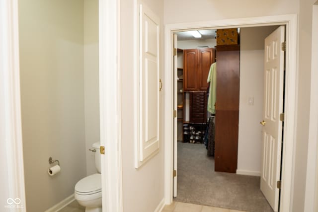 bathroom featuring toilet