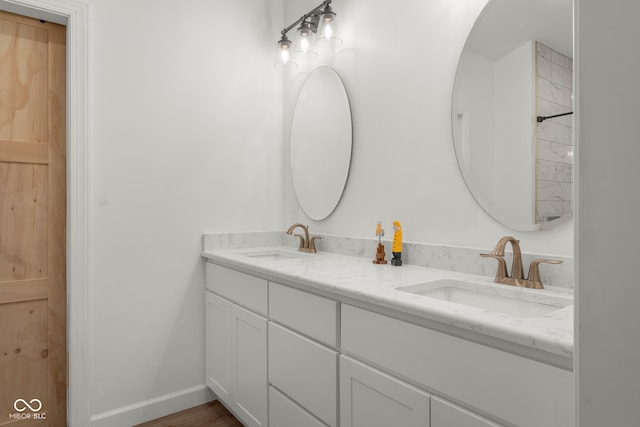 bathroom featuring vanity