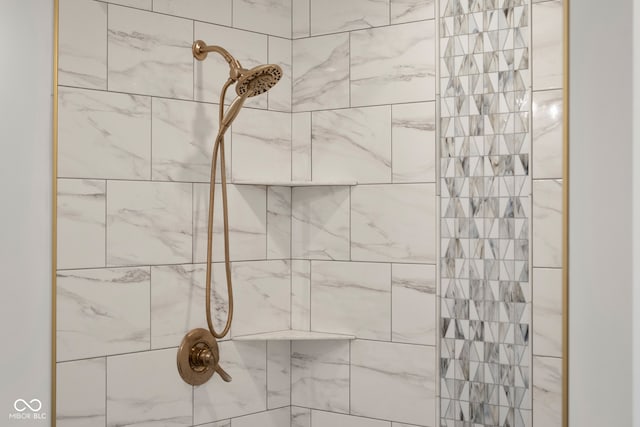 room details with tiled shower