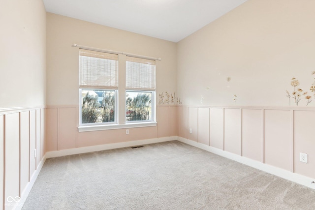 view of carpeted empty room