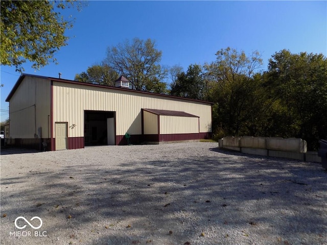 view of outdoor structure with a garage