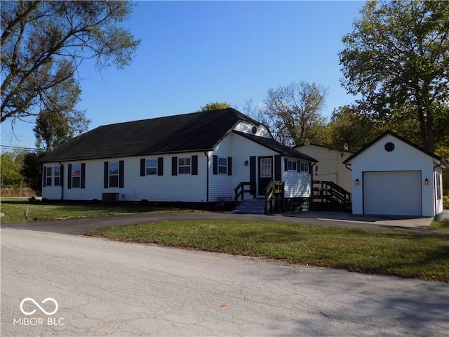 ranch-style house with a garage