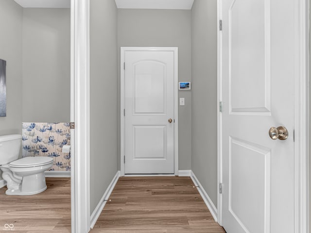 interior space featuring light hardwood / wood-style floors