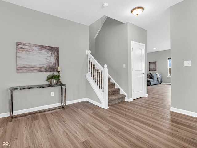 interior space featuring hardwood / wood-style floors