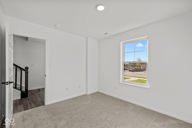 view of carpeted empty room