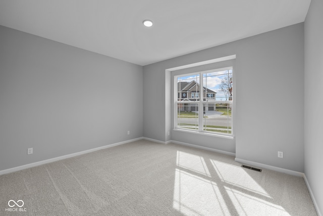 view of carpeted empty room