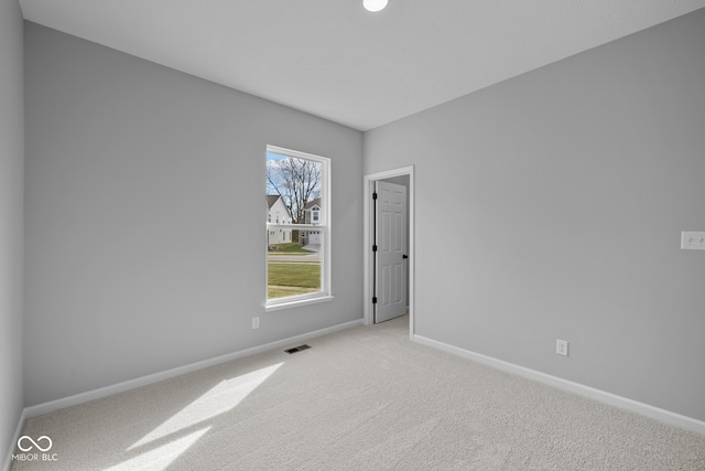 view of carpeted empty room