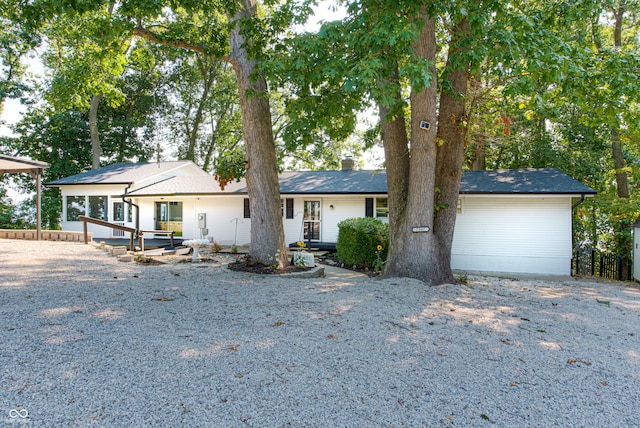 view of ranch-style home