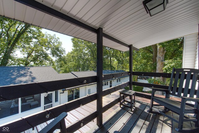 7587 Shady Side Dr, Bloomington, IN 47401 - view of wooden deck