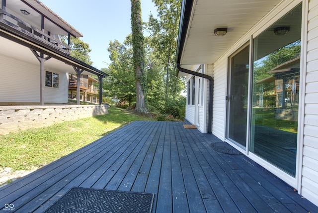 7587 Shady Side Dr, Bloomington, IN 47401 - view of wooden deck