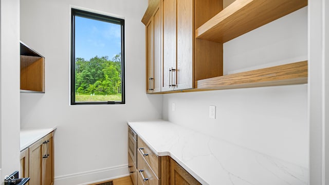 interior space with baseboards